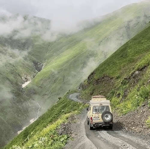 Extreme adventures on the Tusheti region in Georgia