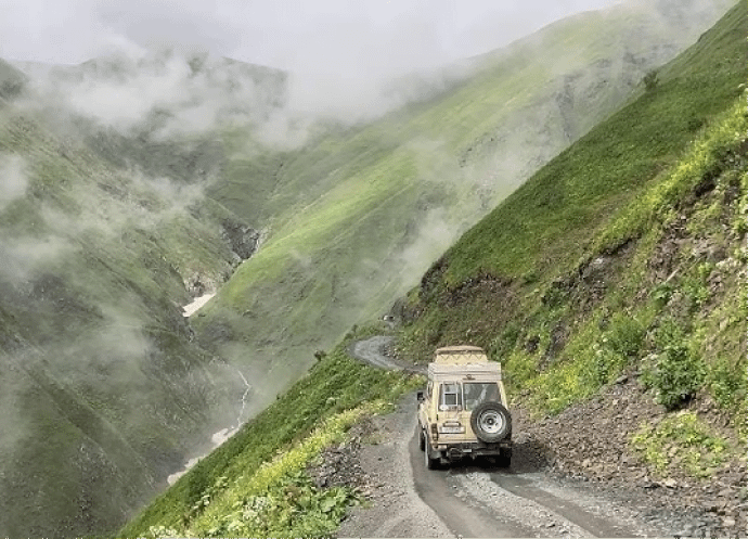 Extreme adventures on the Tusheti region in Georgia