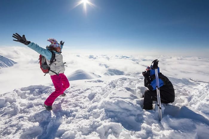 Freeride skiing in Georgia - Mestia Ski Resort, Svaneti