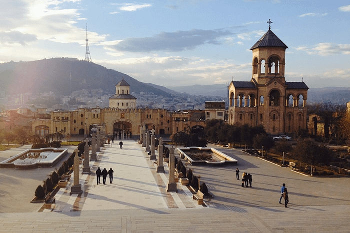 The contrasting and colorful capital of Georgia is Tbilisi